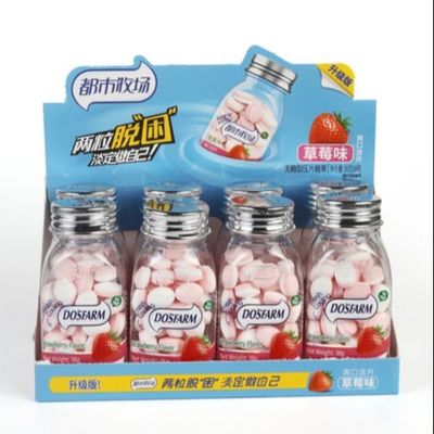 38g bottle pack Strawberry flavor Sugar free mint candy Vitamin C fat free candy