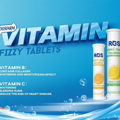 Do's Farm Vitamin C Effervescent Tablets That Could Be Held Directly Inside Mouth